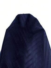 SHEIN Frenchy Váy tay lửng chắp vá màu sắc giản dị cho kỳ nghỉ - Xanh đậm - Xem 7