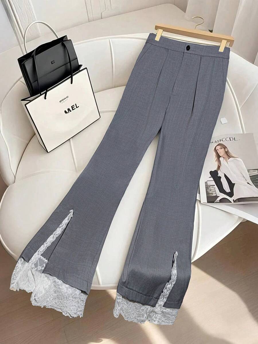 SHEIN Clasi Camisa de verano elegante y de uso diario para mujer de talla grande - Gris - Ver 1