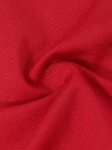 SHEIN Explorewe 复古学院风修身短袖数字和字母刺绣 T 恤，适合少女、夏季休闲装和运动装