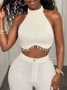 BamGleam Women Two Pieces Outfits For Daily Wear - Apricot - View 7