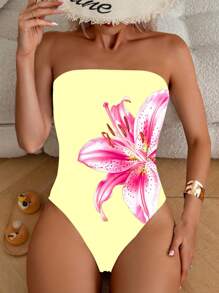 Monokini elegante y sexy para mujer de un solo color - Multicolor - Ver 3