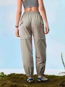 In My Nature Women's Outdoor Hiking & Camping Detachable Long Pants, Suitable For Urban Commuting - Khaki - View 7