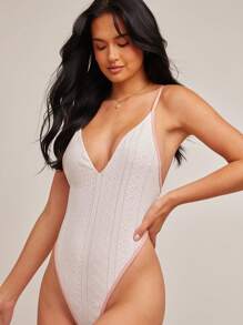 WESTFADE Costume da bagno intero estivo con design bicolore e floreale, spalline a spaghetti, gamba alta, fiocco, schiena scoperta e copertura media, adatto per vacanze al mare in stile western e boho