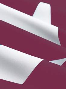 SHEIN Clasi 女士随机印花简约日常连衣裙长款女装 - 酒紅色 - 查看 4