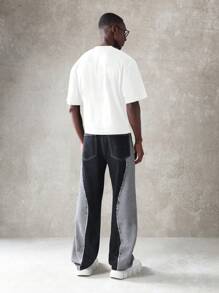 SUMWON Überschnittenes Crop T-Shirt mit Logo, Streetwear-Athletik, lässige Passform, Baumwollmischung, kurzärmlig, urbane Mode für Sommer und Frühling, Lässig-Wochenende