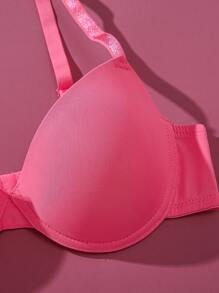 3pcs/Set Women's Full Cup Underwire Solid Color Bras - Multicolor - View 5