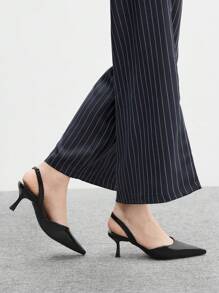 CUCCOO BIZCHIC 女士简约黑色办公室高跟鞋 - 黑色 - 查看 4