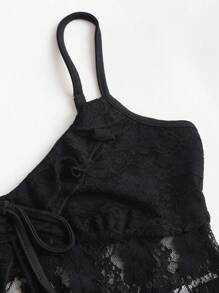 Sweetra Women's Lace Camisole Crisscross Strap Backless Blouse, Pink, Fit For Summer, Valentine's Day, Party, Date, Sexy Cool Stylish
