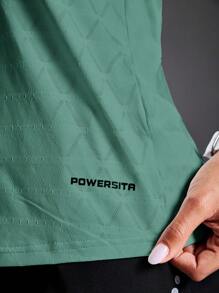 Powerista Áo thun thể thao & áo ba lỗ, màu trơn thời trang, phù hợp cho mùa hè - màu xanh lá - Xem 4