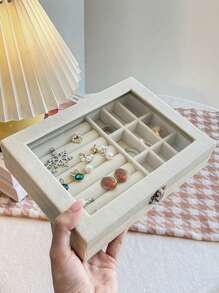 Transparent Acrylic Jewelry Storage Box, Storage Containers,3-Layer Drawer Type Jewelry Case, Organizer For Earrings, Rings, Necklaces, Bracelets And Pendants. Suitable For Bathroom, Desktop, Dressing Table And Bedroom. - Multicolor - View 13