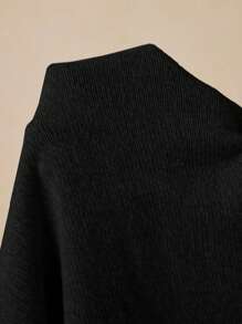 Poéselle Women's Solid Color V-Neck Shell Button Front Sleeveless Thin Cardigan - Black - View 7