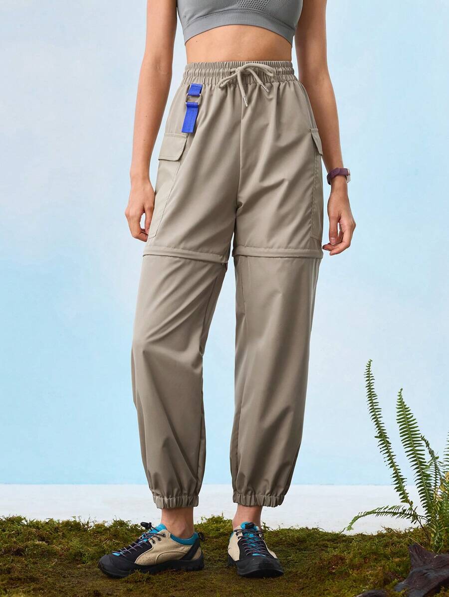 In My Nature Women's Outdoor Hiking & Camping Detachable Long Pants, Suitable For Urban Commuting - Khaki - View 1