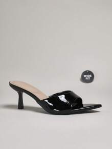 SHUZIA Party Elegant Wide Fit Women Comfortable Point Toe Kitten Heel Sandals