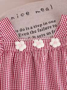 2pcs/Set Teenage Girls Casual Floral & Striped Pattern Comfortable Sleeveless Top And Shorts Set, Summer