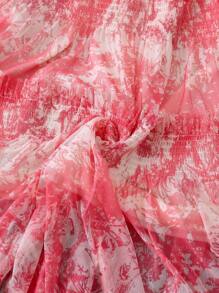 DreamSkyne Casual Elastic Waist Mesh Mid-Length A-Line Skirt - Multicolor - View 6