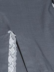 SHEIN Clasi Camisa de verano elegante y de uso diario para mujer de talla grande - Gris - Ver 4