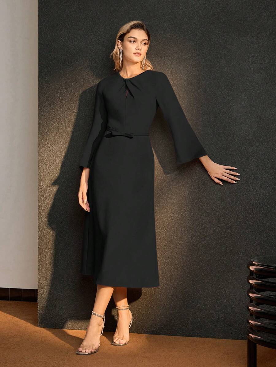 MOTF Soiréza TWIST ZIPPER DRESS - Black - View 1