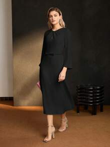 MOTF Soiréza TWIST ZIPPER DRESS - Black - View 7