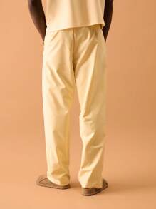 Musero Straight Leg Trousers Spring, Summer, Holiday, Vacation - Khaki - View 3