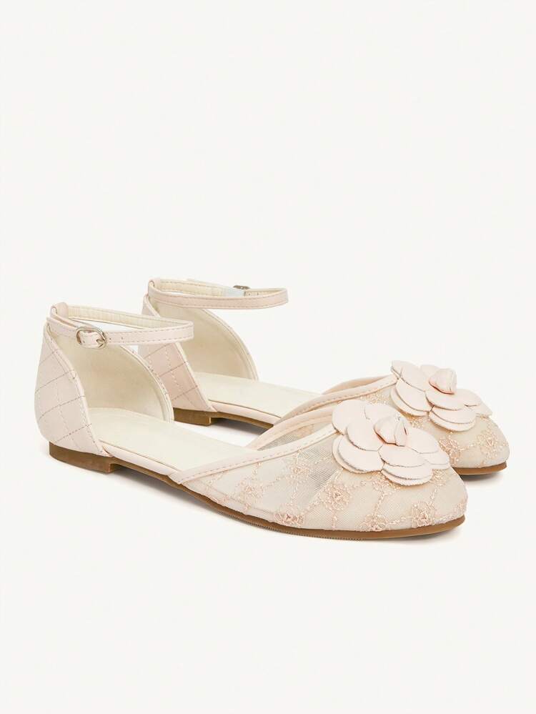 CUCCOO CHICEST Round Toe Comfortable Flower Decor Elegant Women Flat Shoes