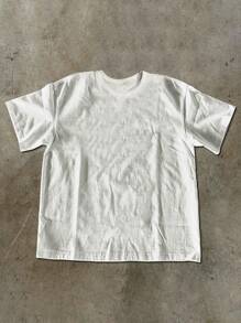 Manfinity Dauomo Men's Casual Slogan Printed Short Sleeve T-Shirt, Summer - White - View 2