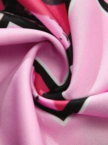 PAVTROS Camiseta de manga corta con cuello en V y estampado de color en contraste para hombre