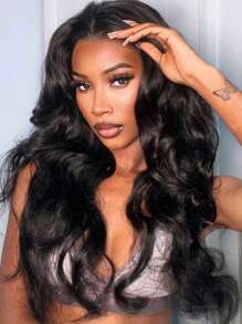 5x5 预拔无胶蓬松波浪假发 预剪透明蕾丝闭合假发 16-30 英寸 180% 密度预漂白结卷发雷米真人发假发 - SNatural - 查看 7