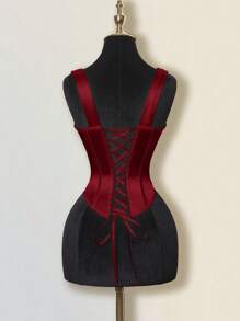 SHEIN ICON 透视低胸鱼骨吊带背心