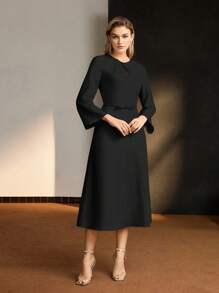 MOTF Soiréza TWIST ZIPPER DRESS - Black - View 6