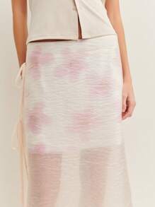 Nöista 印花设计的双层迷你裙——轻松提升您的夏日魅力。 - 紫色 - 查看 4