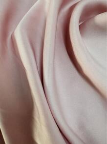 Elenzga Romantic Elegant Draped A-Line Midi Dress - Pink - View 7