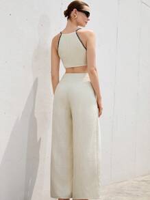 SHEIN Privé Conjunto de dos piezas para mujer para uso diario - Multicolor - Ver 6