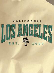 Manfinity Joysei 男士浅黄色针织圆领短袖T恤 - 黃色 - 查看 2