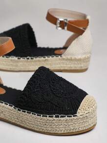 SHUZIA Của phụ nữ Nêm Gót chân & Dày Đế Giày dép - màu đen - Xem 4