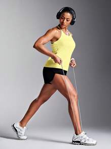 Powerista Magliette e canotte sportive di moda monocromatiche, adatte per l'estate