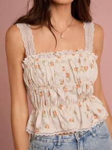 Enchnt 简约时尚女士夏季吊带背心 - 橘色 - 查看 1