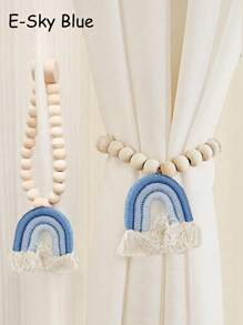 1 dây buộc rèm cửa từ tính cầu vồng có dây đeo hạt, trang trí rèm cửa cho phòng khách, phòng ngủ, nhà bếp, phòng ăn, quà tặng sinh nhật, tốt nghiệp - Nhiều màu - Xem 10