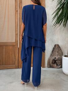 EMERY ROSE 女士日常两件套服装 - 藏蓝色 - 查看 2