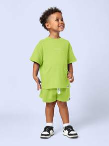 SUMWON Summer Co-Ord Set Kids Sportswear Jersey Contemporary Urban Streetwear Stylish Athletic Leisure Outfit