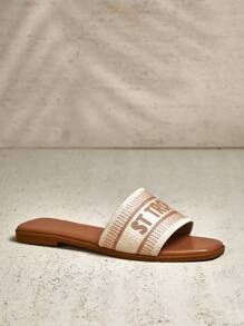 SHUZIA 女式平底涼鞋 - 米色 - 查看 2