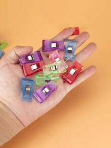 20 件彩色缝纫夹、多用途缝纫夹、定位塑料缝纫夹、织物夹、优质缝纫夹，用于供应手工工具、缝纫夹、工艺品用塑料夹、缝纫夹、缝纫夹、配件缝纫工具圣诞节节日礼物 - 彩色 - 查看 5