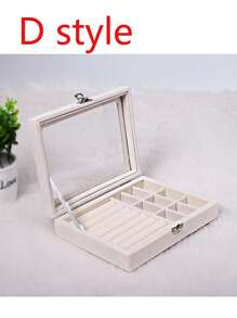 Transparent Acrylic Jewelry Storage Box, Storage Containers,3-Layer Drawer Type Jewelry Case, Organizer For Earrings, Rings, Necklaces, Bracelets And Pendants. Suitable For Bathroom, Desktop, Dressing Table And Bedroom. - Multicolor - View 8