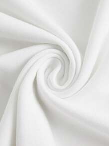 Tseoso 休闲美式街头涂鸦字母印花宽松圆领短袖T恤女夏季 - 白色 - 查看 7