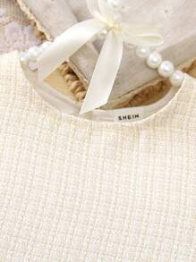 2pcs/Set Baby GirlFashion Camisole And Straight Leg Pants Outfit - Apricot - View 4