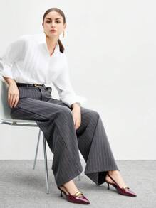 CUCCOO BIZCHIC Women's Burgundy Color Bow Decor High Heel Shoes With Back Strap, Return To Work For And Vibe And Spring Shoes Spring Break Easter For Christmas - Burgundy - View 7