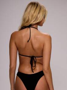 MUSERA Slip bikini a fascia con borchie per primavera, estate, vacanza, festival, rave, stile grunge, ragazza cool, punk stile y2k