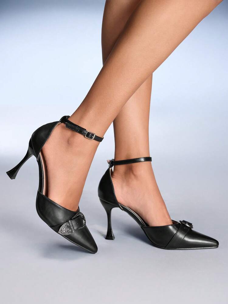 CUCCOO GRLICON Women's Y2K Punk Style High Heel Pumps, Suitable For Motorcycle, Cool Girl, Halloween, Christmas, Party Outfits