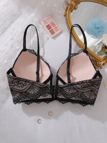 Scallop Lace Underwire Lingerie Bra