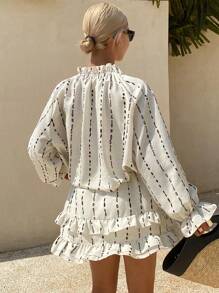 DAZY Women Two Pieces Outfits For Daily Wear Vacation - Apricot - View 5