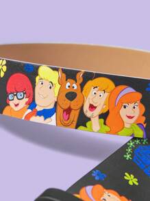 SCOOBY-DOO X SHEIN 1pc Women's Portrait & Cartoon Buckle Waist Belt - Multicolor - View 3